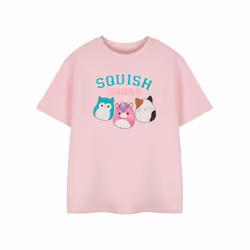 Squishmallows Girls Squad Short-Sleeved T-Shirt - 5-6 Years, Pink