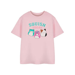 Squishmallows Girls Squad Short-Sleeved T-Shirt - 5-6 Years, Pink
