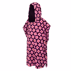 Regatta Girls Orla Kiely Spinning Flower Towelling Robe - 8 Years, Morello