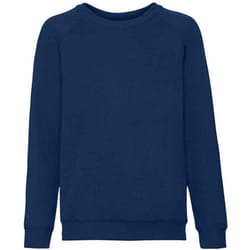 Fruit Of The Loom Childrens/Kids Classic Raglan Sweatshirt - 12-13 Years, Navy