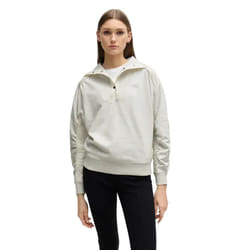 Boss Womens/Ladies C_Ehybra Hybrid Regular Sweatshirt - 10 UK, White