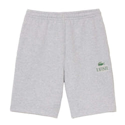 Lacoste Unisex Adult Fleece Printed Signature Shorts - XXS, Grey