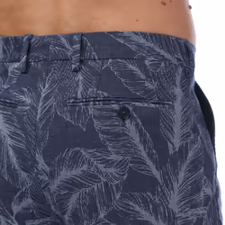 Ted Baker Mens Postot Cotton Printed Trousers - 28R, Navy