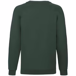 Fruit Of The Loom Childrens/Kids Classic Raglan Sweatshirt - 12-13 Years, Bottle Green