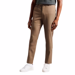 Ted Baker Mens Ngolo Flannel Slim Trousers - 38R, Taupe