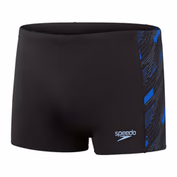 Speedo Mens Hyper Boom Splice Shorts - 30R, Black/Blue