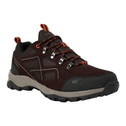 Regatta Mens Vendeavour Suede Low Trainers - 9.5 UK, Peat/Blaze Orange