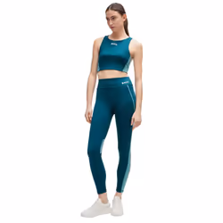 Boss Womens/Ladies Ekiden Slim Leggings - 14 UK, Green