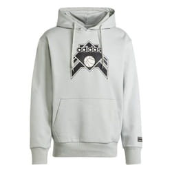 Adidas Mens Graphic Hoodie - XS, Silver