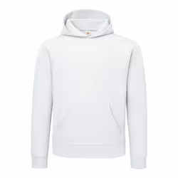 Fruit of the Loom Mens Cotton Hoodie - 3XL, White
