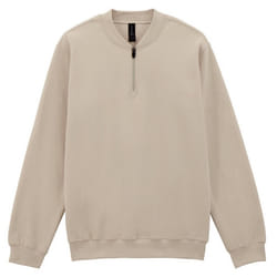 Gildan Unisex Adult Softstyle Midweight Quarter Zip Sweatshirt - XXL, Sand