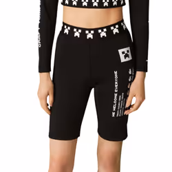 Lacoste Womens/Ladies Live X Minecraft Biker Shorts - 12 UK, Black
