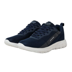 Jack And Jones Mens Taylor Mesh Trainers - 9 UK, Navy Blazer