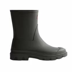Hunter Mens Downpour Short Wellington Boots - 7 UK, Dark Olive