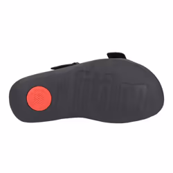 FitFlop Mens Gogh Moc Leather Sliders - 9 UK, Black