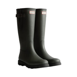 Hunter Mens Downpour Adjustable Wellington Boots - 11 UK, Dark Olive/Black