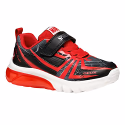 Geox Boys Ciberdron Trainers - 4 UK, Black/Red