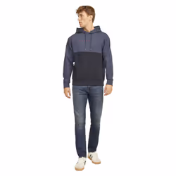 Jack And Jones Mens Clark Original Jeans - 34R, Blue Denim
