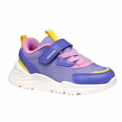 Geox Girls J Loftus Trainers - 13 UK Child, Violet/Fuchsia