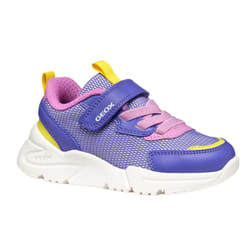 Geox Girls J Loftus Trainers - 13 UK Child, Violet/Fuchsia