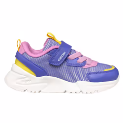 Geox Girls J Loftus Trainers - 13 UK Child, Violet/Fuchsia