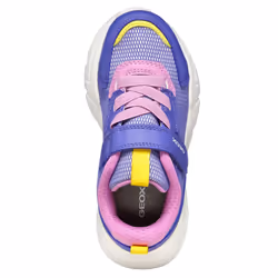 Geox Girls J Loftus Trainers - 13 UK Child, Violet/Fuchsia