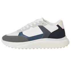 Jack And Jones Mens Aspire Runner Trainers - 9 UK, White Castlerock/Navy Blazer