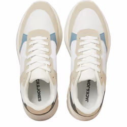 Jack And Jones Mens Aspire Runner Trainers - 9 UK, Moonbeam/Citadel Blue