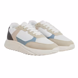 Jack And Jones Mens Aspire Runner Trainers - 7 UK, Moonbeam/Citadel Blue