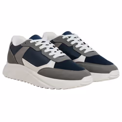 Jack And Jones Mens Aspire Runner Trainers - 11 UK, Castle Rock/Navy Blazer