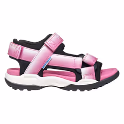 Geox Girls J Borealis Sandals - 2.5 UK, Fuchsia/Black