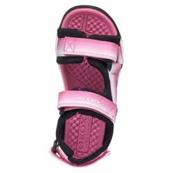 Geox Girls J Borealis Sandals - 2.5 UK, Fuchsia/Black