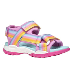Geox Girls J Borealis Sandals - 1 UK, Dark Pink/Multicoloured