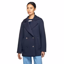 Geox Womens/Ladies Gardenia Double-Breasted Peacoat - 18 UK, Sky Captain