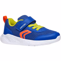 Geox Boys J Sprintye Trainers - 5 UK, Royal Blue/Red