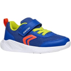 Geox Boys J Sprintye Trainers - 5 UK, Royal Blue/Red