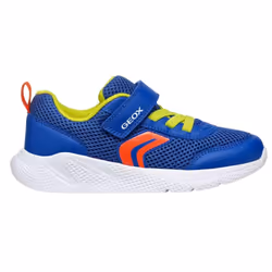 Geox Boys J Sprintye Trainers - 5 UK, Royal Blue/Red