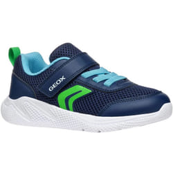 Geox Boys J Sprintye Trainers - 3 UK, Navy/Light Green