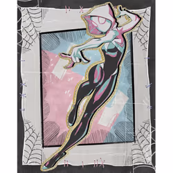 Marvel Doodle Ghost-Spider Canvas Print