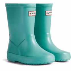 Hunter Childrens/Kids First Nebula Wellington Boots - 2 UK, Pool Blue