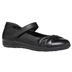 Geox Girls J Iberide F Leather School Shoes - 6 UK Child, Black