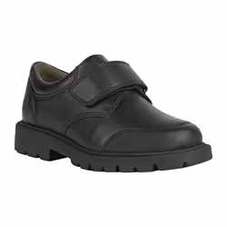 Geox Boys Shaylax Leather School Shoes - 9 UK Child, Black