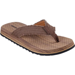 Skechers Mens Tantric Fritz Flip Flops - 12 UK, Brown