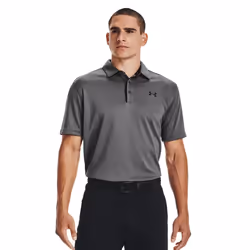 Under Armour Mens Tech Polo Shirt - XXL, Graphite/Black