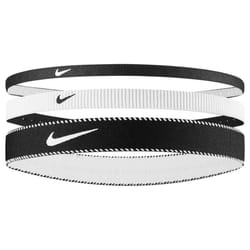 Nike Classic Mixed Flexible Headband (Pack of 3) - One Size, White/Black