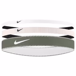 Nike Classic Mixed Flexible Headband (Pack of 3) - One Size, Light Pink/White/Green