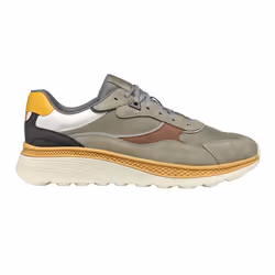 Geox Mens U Spherica Actif X1 Suede Trainers - 10.5 UK, Sage/Brown