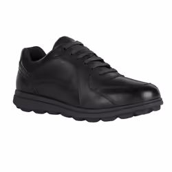 Geox Mens U Spherica EC12 Leather Shoes - 10.5 UK, Black