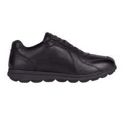 Geox Mens U Spherica EC12 Leather Shoes - 10.5 UK, Black
