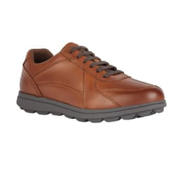 Geox Mens U Spherica EC12 Leather Shoes - 10 UK, Cognac